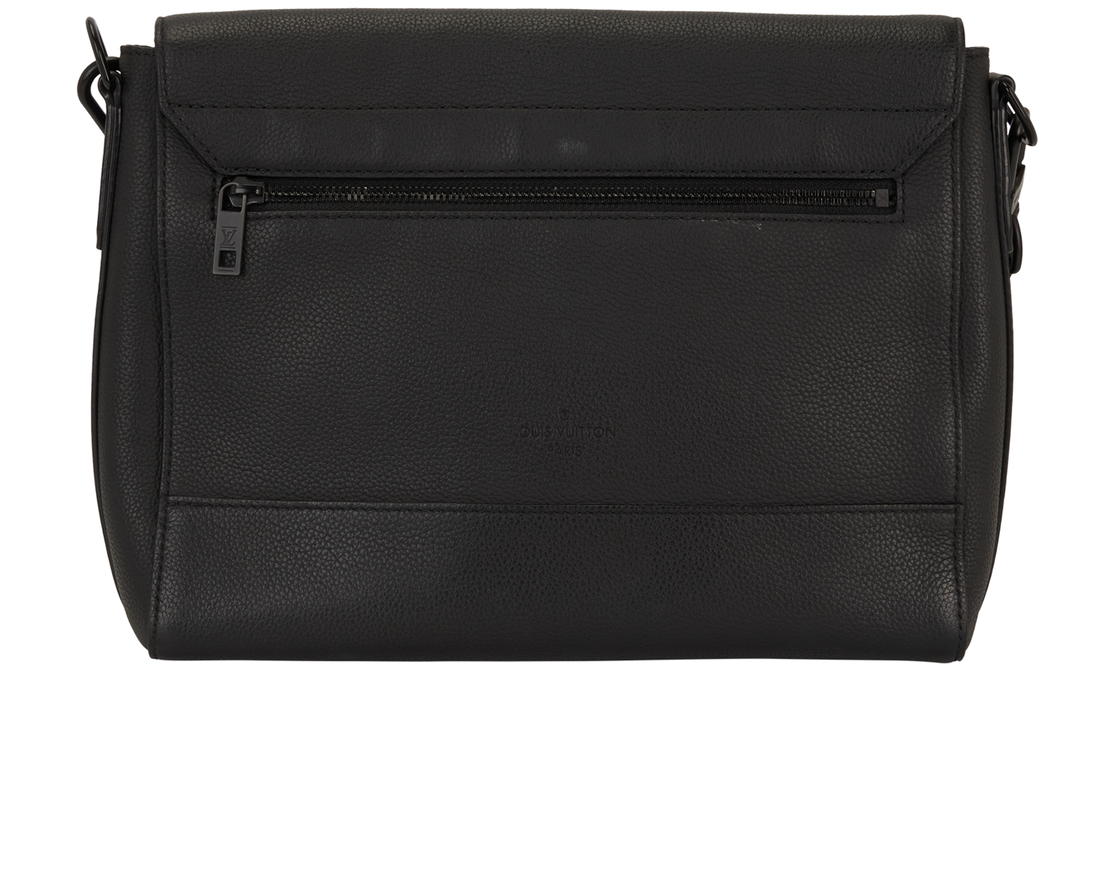 Aerogram Take Off Messenger, &pound;795, Handbags, Black, Leather, Back view